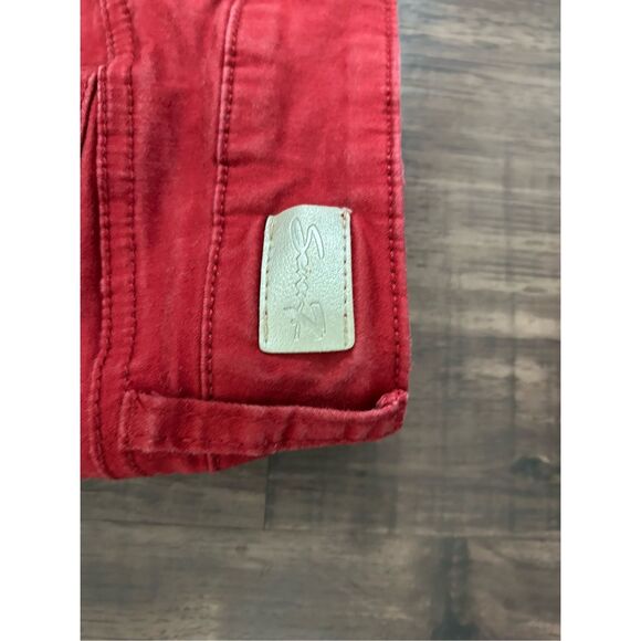 7 For All Mankind High-Rise Ankle Skinny Jeans in Bril Red, Sz 4, MSRP $179 - Picture 11 of 12